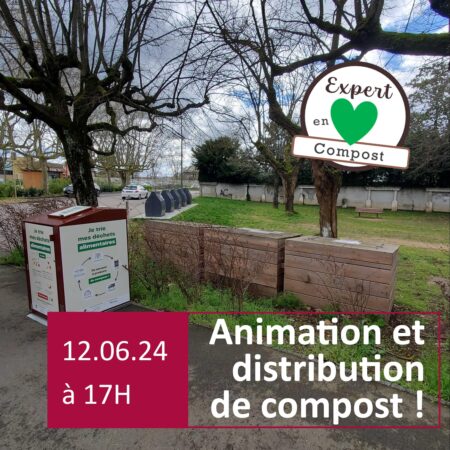 Distribution de compost à Belleville-en-Beaujolais