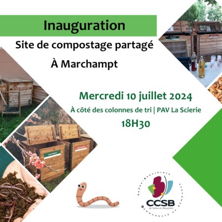 Inauguration composteurs partagés Marchampt