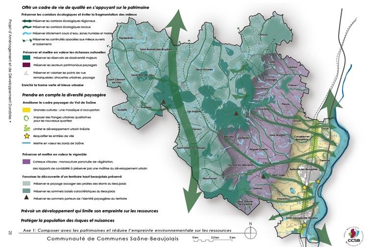 Extrait cartographique du PADD